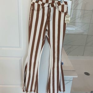 Striped Flare Jean - NWT